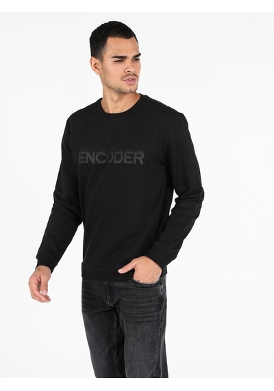 Colin's Regular Fit Erkek Siyah Sweatshirt CL1049893_Q1.V2_BLK