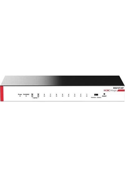 Magic Bs210t-hp 8 Port Poe+ 2 Port Uplink 10-100-1000 Mbps 110w Metal Kasa Swich Hub