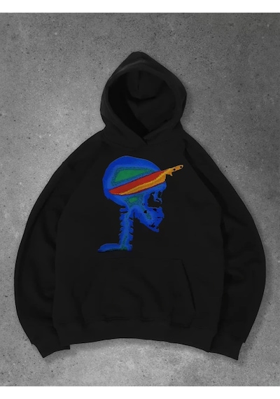 Startmore Unisex Utopia Saw Travis Scott Sweatshirt Hoodie Gri Siyah