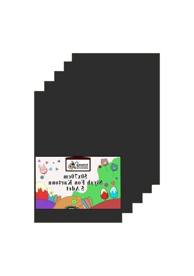 50x70 Cm Renkli Fon Kartonu, 120 Gr, 5 Adet Set