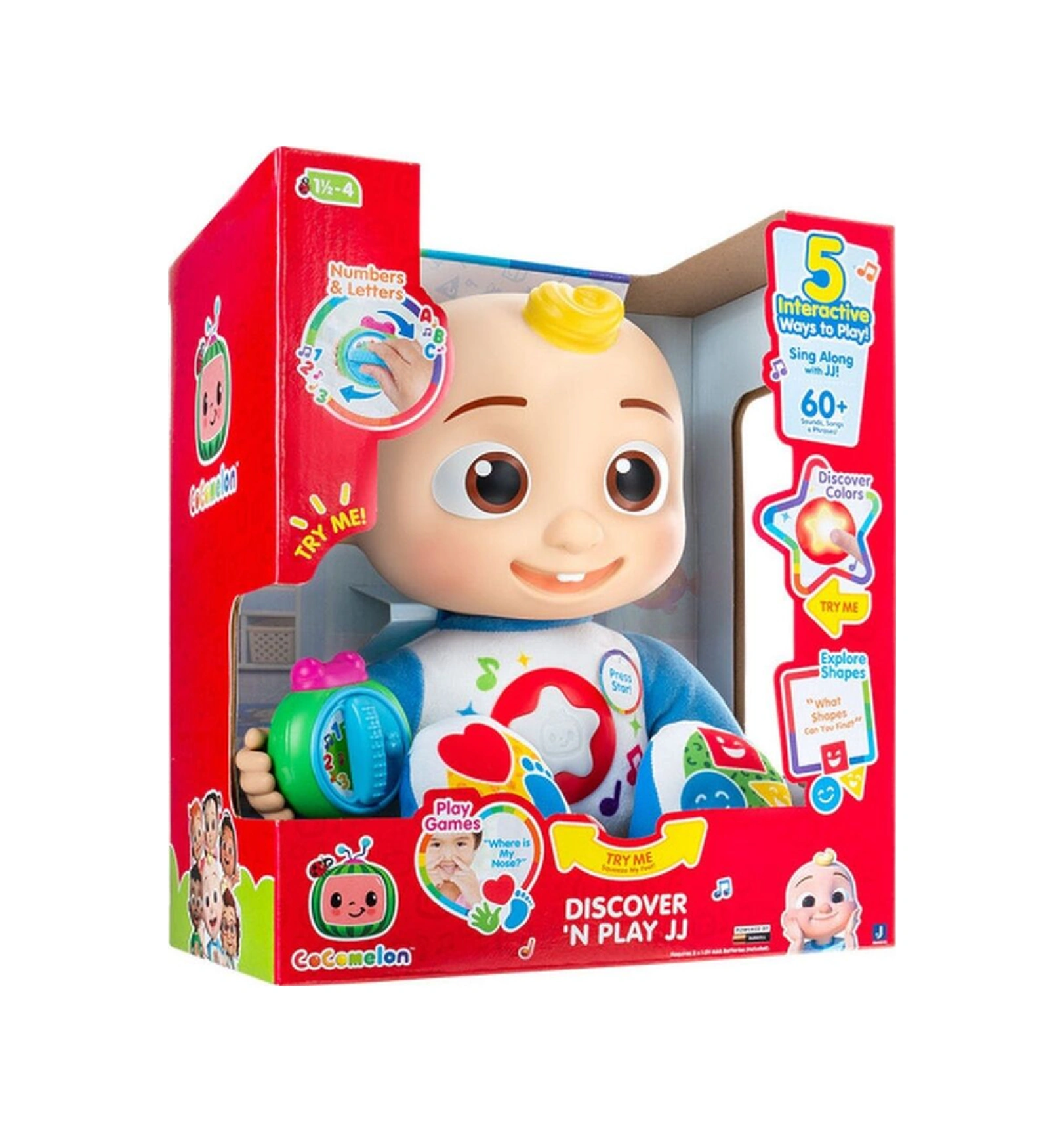 Coco-melon Eğitici Sesli Discover Play Jj Doll Etkileşimli Elektronik Bebek