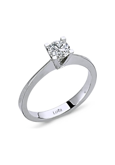 Lova F Renk 0,45 Karat Pırlanta Tektaş Yüzük - 1030009