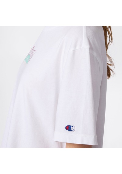 Champion Relaxed Fit Kadın Beyaz T-shirt 118389 2800324