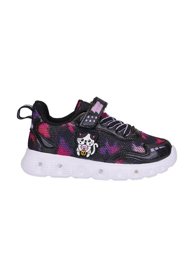 Tuğba Ortopedi 045 Çocuk Okul Öncesi Işıklı Sneaker Siyah