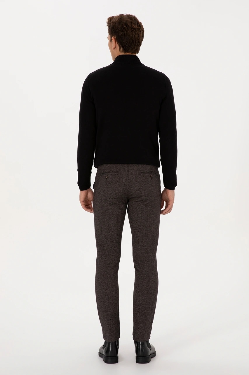 U.S. Polo Assn. Erkek Koyu Kahverengi Slim Fit Kanvas / Chino Pantolon 50309907-VR084 U.S. Polo Assn. Erkek Koyu Kahverengi Slim Fit Kanvas / Chino Pantolon 50309907-VR084