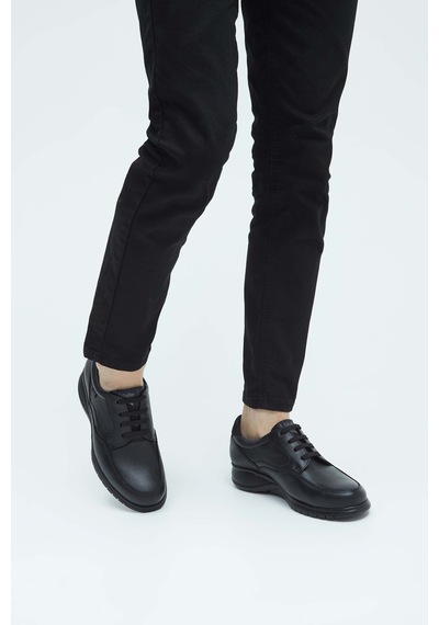 Callaghan Erkek Hakiki Deri Siyah Casual Ayakkabı 618 12700 Erk Ayk Y23 Negro Siyah