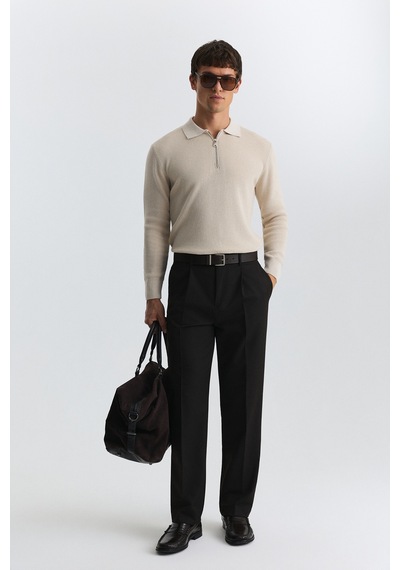 Antioch Regular Fit Pileli Pantolon Kahve