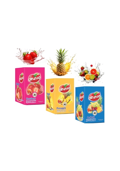 Altunsa Çilek Ananas Kokteyl Toz İçecek 3'lü 24 x 9 G