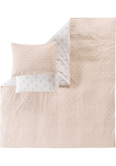 Mix & Match Noelle %100 Pamuk Çift Kişilik Nevresim Seti Bej
