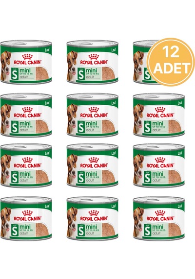 Royal Canin Mini Adult Yetişkin Köpek Konservesi 12 x 195 G
