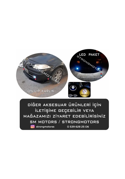 Renault Megane 2 Bagaj Üstü Spoiler Bagaj Çıtası Parlak Siyah 115