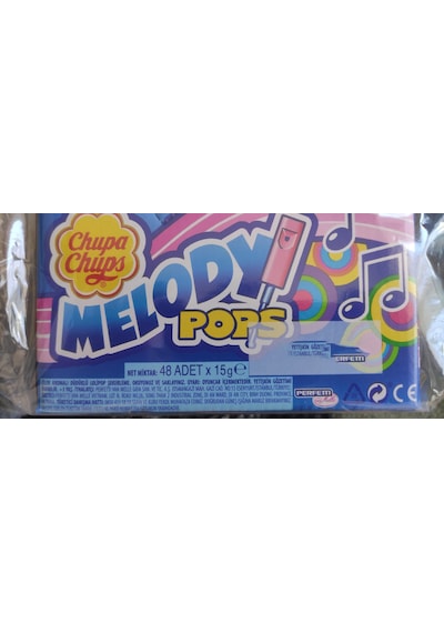Chupa Chups Melody Pops Flüt Şeker 48 x 15 G