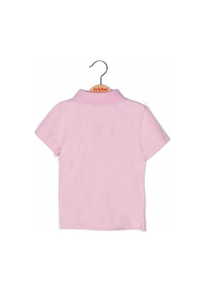 Zeyland Kız Çocuk Polo Yaka Kısa Kol T-shirt Pembe