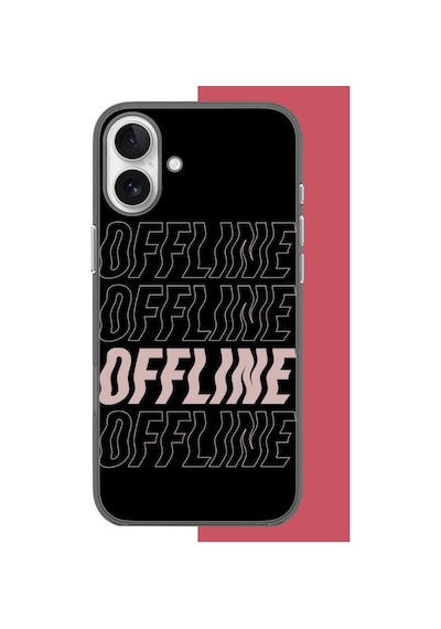 İphone 16 Uyumlu Offline Mod Uv Baskılı Silikon Kılıf Renkli