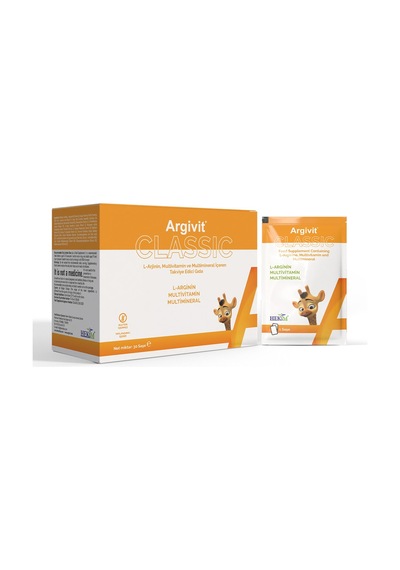 Argivit Classic L-Arjinin Multivitamin Ve Multimineral İçeren Takviye Edici Gıda 30 Şase