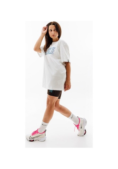 Sportswear Utility Graphic Kadın Beyaz T-shirt Fj4931-121 Beyaz