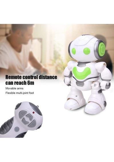 Uzaktan Kumandalı 5 Fonksiyonlu Sesli Işıklı Müzikli Dans Eden Hareket Edebilen Oyuncak Robot