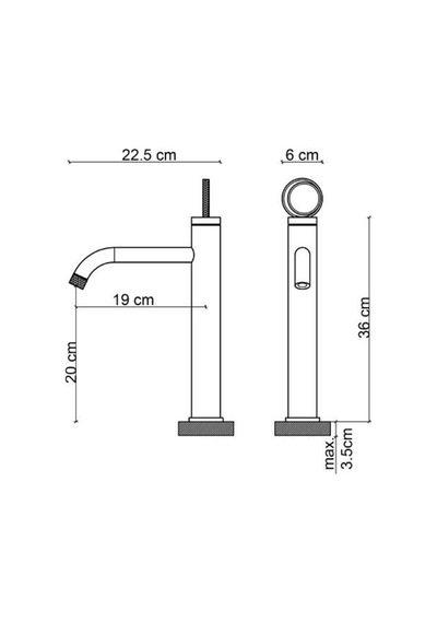 Fk-4021 Krom Yüksek Lavabo Bataryası Krom