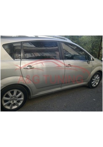 Toyota Uyumlu verso Krom Cam Çıtası Tk 2004-2009 6Prç Paslanmaz Çelik N11.3886