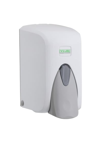 Omnipazar Vialli S5 Sıvı Sabun Dispenseri Aparatı Hazneli Beyaz 5