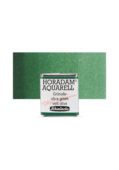 Schmincke Horadam Aquarell Artist Sulu Boya Olive Green Yarım Tablet