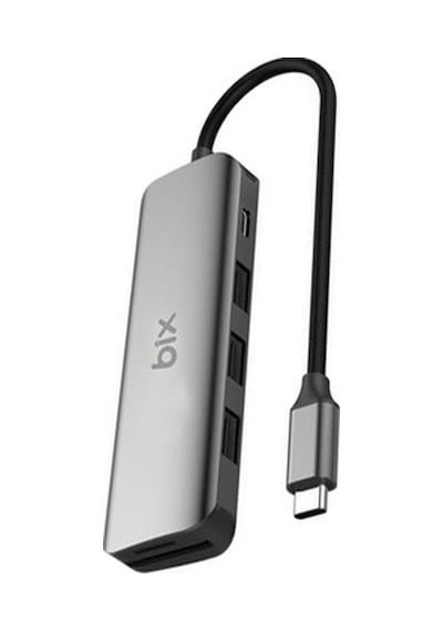 Bix Type-C Usb 3.0 Pd Kart Okuyucu 3 Portlu Çoklayıcı Hub