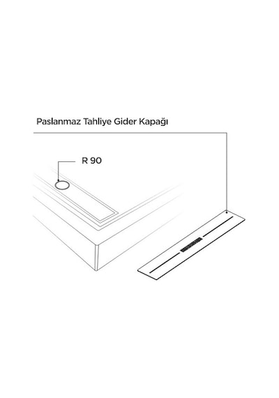 Shower 70x170 Drop Dikdörtgen Panelli Duş Teknesi