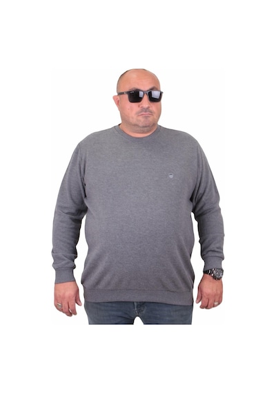 Moc Grande Mocgrande Büyük Beden Selanik Classic Sweat 23200 Antrasıt-Antrasıt