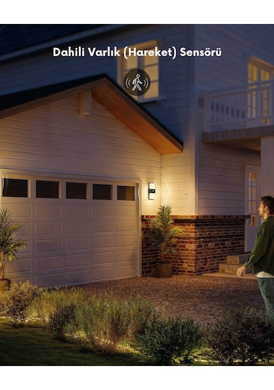 Govee Dış Mekan Hareket Sensörlü Duvar Aydınlatması Ip65 H7078cd1 Rgb - Ayarlanabilir Renk Sıcaklığı Ve Parlaklık
