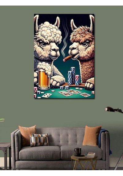 Kanvas Tablo Kumarbaz Lamalar 70cmx100cm