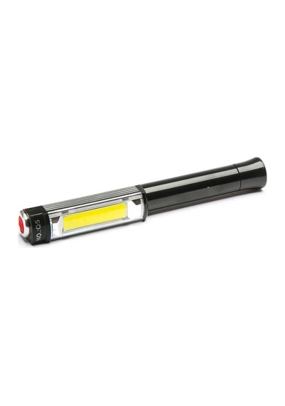 Ps-q5 Pilli Mıknatıslı Cob Led Çalışma Tamir Kırmızı Işık El Feneri