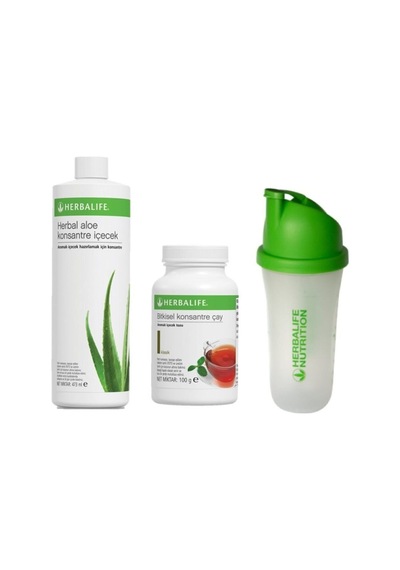 Herbalife Herbal Set 1 Adet Aloe Suyu + 1 Adet 100 Gr Çay + Shaker Hediye