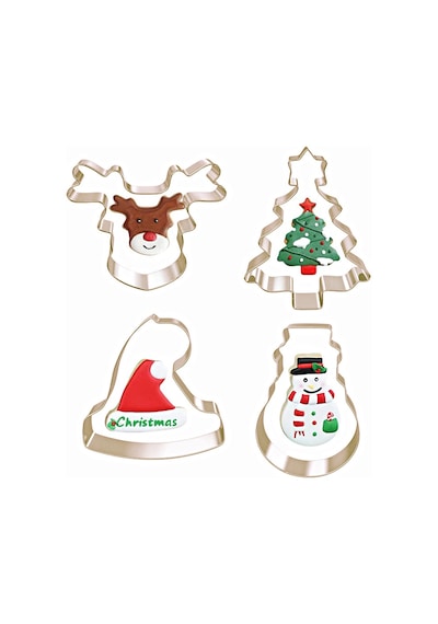 Noel Kurabiye Kalıbı 4 lü Set 1