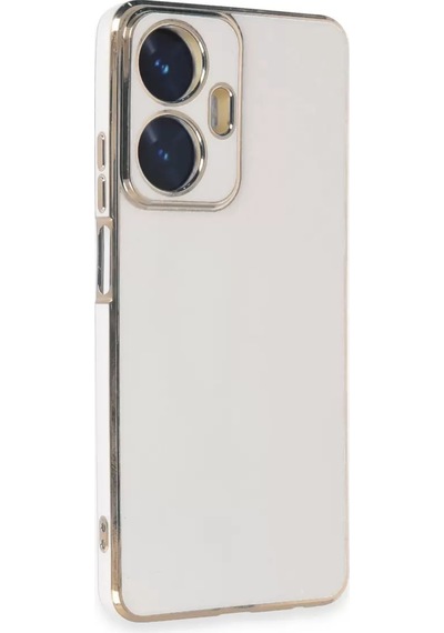 Newface Realme C55 Kılıf Volet Silikon - Beyaz