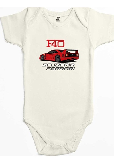 Zepplin Giyim Ferrari F40 Pembe Bebek Body Zıbın