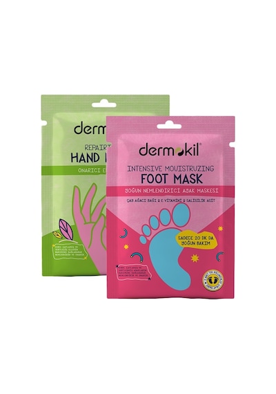 Dermokil Yoğun Nemlendirici Ayak Maskesi 30 ML + Onarıcı El Maskesi 30 ML