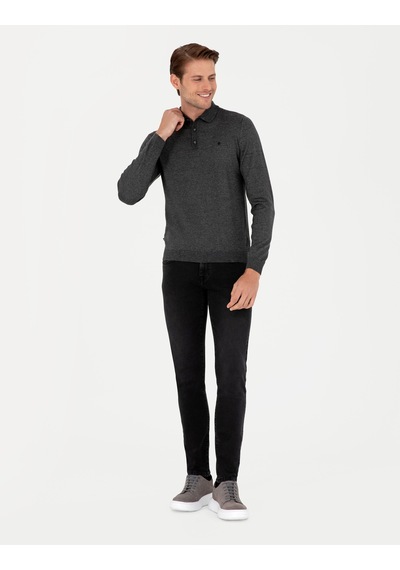 Pierre Cardin Erkek Antrasit Melanj Kazak /triko 50296623-vr081 Antrasit Melanj