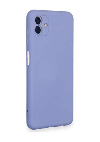 Galaxy A04 Kılıf Nano İçi Kadife Silikon - Lila Çok Renkli