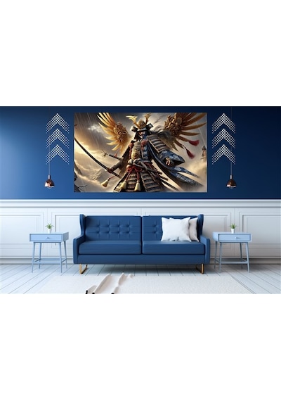 Ti-play Shogun Çalışma 60x90cm Modern Samuray Pvc Çerçevesiz Tablo