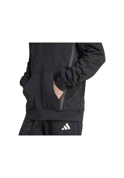 Black Adidas Erkek Günlük Kapşonlu Eşofman Üstü Gg Fz Hd Jm1033 SiYAH