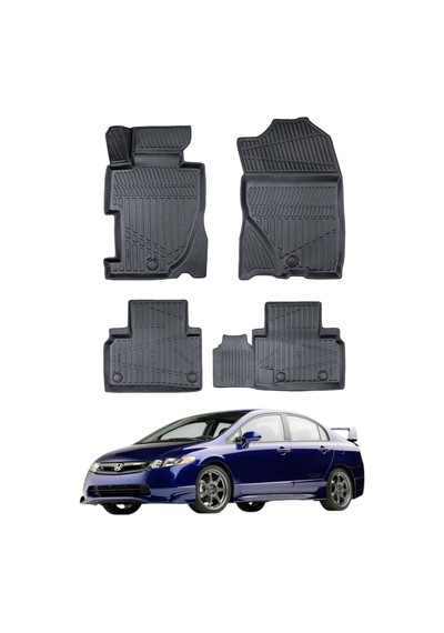 Honda Civic 2006-2012 Uyumlu Araca Özel Lüx 4d Paspas