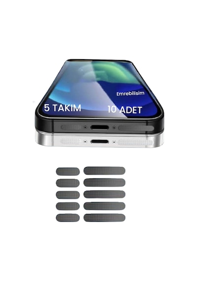 Apple Uyumlu iPhone X/11/12/13/14/15 Pro/promax Tüm Serileri Için Toz Ve Önleyici 5 Takım 10 Adet