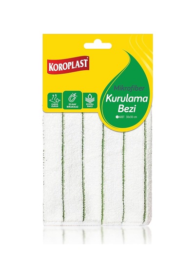Mikrofiber Kurulama Bezi Tekli, Hızlı Kurulama, Yüksek Emici, İz & Hav Bırakmaz, Cam, Ayna, Mutfak, Banyo, Tezgâh, Mobilya, Elektronik, Araç, Pencere, Raf, Televizyon, Bilgisayar, Beyaz Eşya