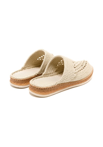 Terlik Kadın Bbs Jmy John May Knitwear Slippers Cream Krem