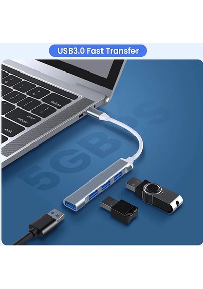 Type-c To Usb Çoğaltıcı Usb Hub Otg Usb Çoklayıcı Type C To 4 Usb