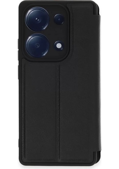 Newface Xiaomi Redmi Note 13 Pro 4g Kılıf Flip Cover - Siyah Resimdeki