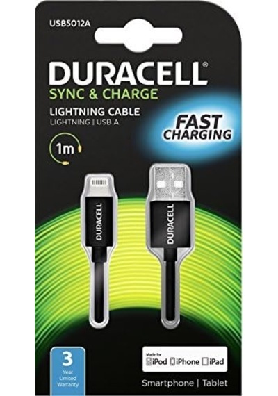 Lightning Usb Kablosu 1 M Apple İphone İçin Lightning 1 Meter Siyah Usb5012a