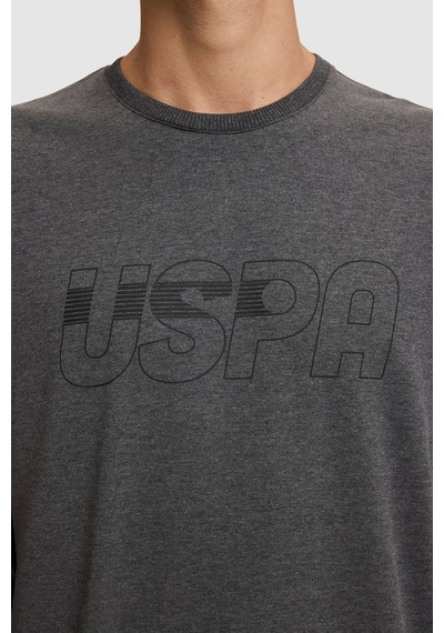 U.S. Polo Assn. Erkek Antrasit Melanj Pijama Takımı 50333262-vr081