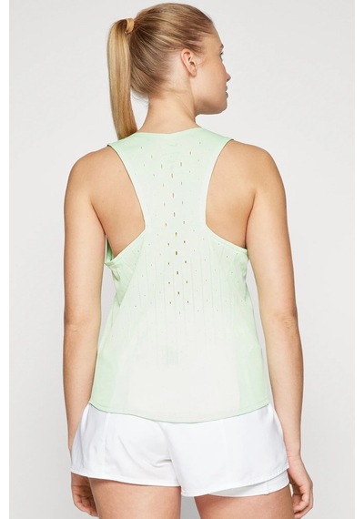 Nike Dri Fit Aeroswift Running Adv Singlet Tank Top Green Lazer Kesim Koşu Atleti Yeşil