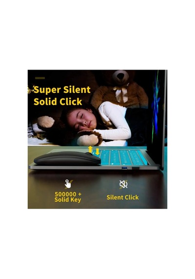 Şarjlı Mouse 2.4ghz Usb Wireless Ve Bluetooth Lu Sessiz Mat Siyah Diğer
